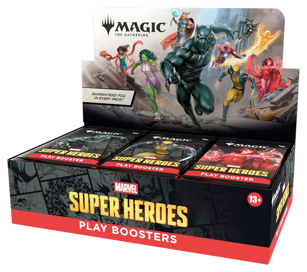 Magic: The Gathering — Marvel Super Heroes Play Booster Display